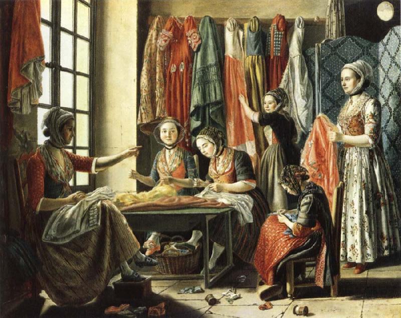 unknow artist Dressmaker's Shop in Arles oil painting picture